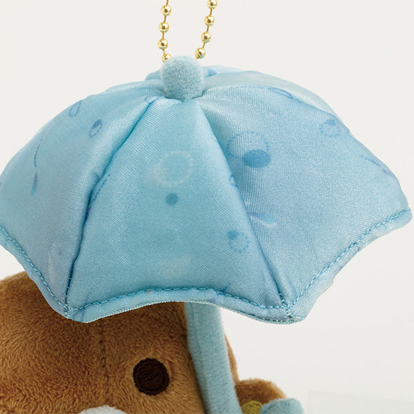 San-X Rilakkuma Rilakkuma Plush keychain from Ame nochi Hare Rilakkuma Theme San-X Japan