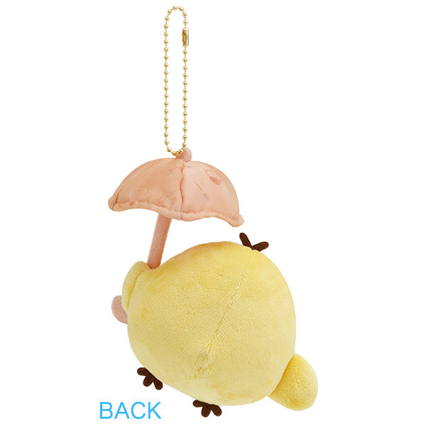 San-X Rilakkuma Kiiroitori Plush keychain from Ame nochi Hare Rilakkuma Theme San-X Japan