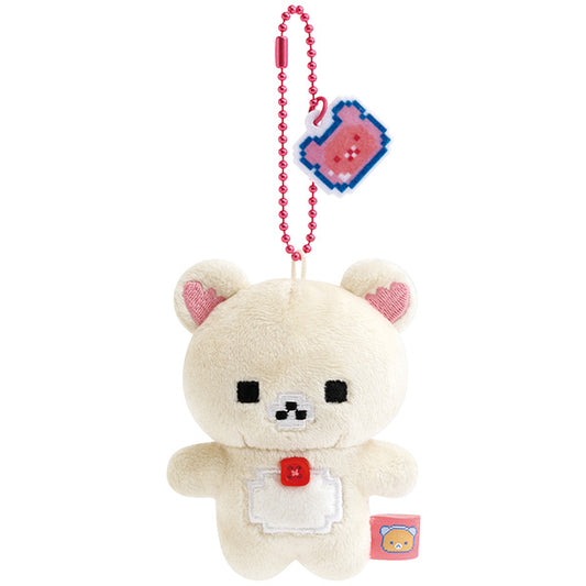 San-X Rilakkuma Korilakkuma Plush Keychain from Gaming Rilakkuma Theme San-X Japan