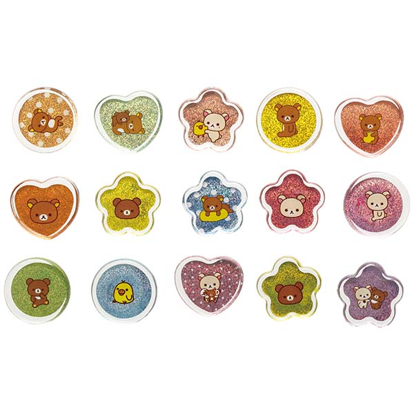 San-X Rilakkuma Seal Bits Acrylic Flake stickers San-X Japan