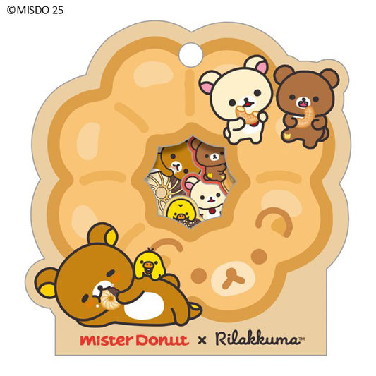 San-X Rilakkuma Paper Flake Stickers 'Seal Bits' Rilakkuma mister donut A San-X Japan