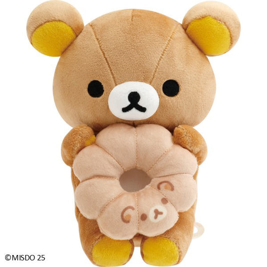 San-X Rilakkuma Donut MakuMaku Plush Pondy Ring Donut from mister donut theme San-X Japan