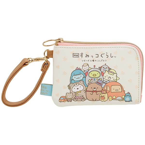 Sumikko gurashi Coin and Card Case Pouch from Movie 'Tsugihagi Koujou no Fushigina-ko' Theme San-X Japan