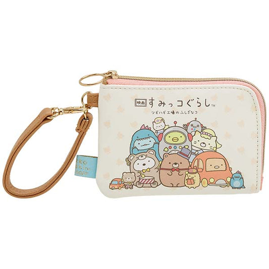 Sumikko gurashi Coin and Card Case Pouch from Movie 'Tsugihagi Koujou no Fushigina-ko' Theme San-X Japan
