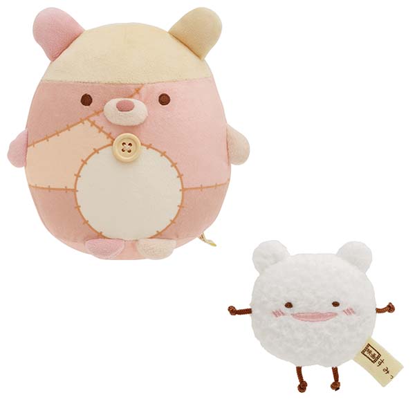 San-X Sumikko gurashi Plush set of  Shirokuma Plush and Wata (Cotton) Tenori plush from Movie 'Tsugihagi Koujou no Fushigina-ko' Theme San-X Japan