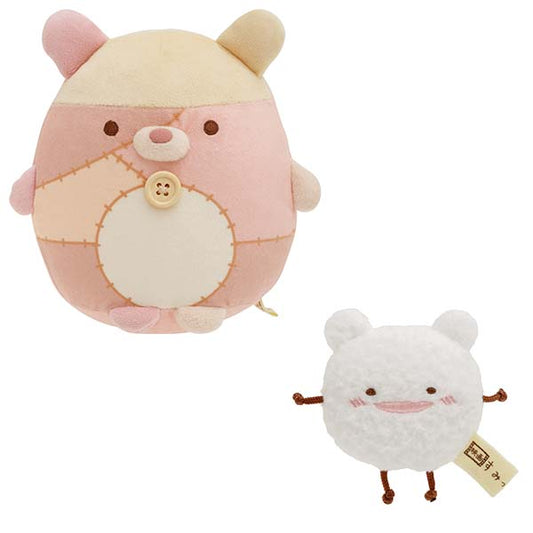 San-X Sumikko gurashi Plush set of  Shirokuma Plush and Wata (Cotton) Tenori plush from Movie 'Tsugihagi Koujou no Fushigina-ko' Theme San-X Japan
