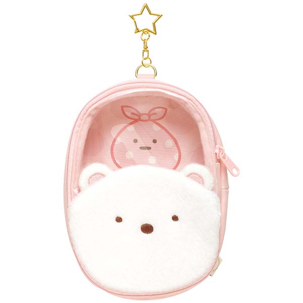 San-X Sumikko gurashi Plush Pouch with keychain From Love! Sumikko! Theme San-X Japan