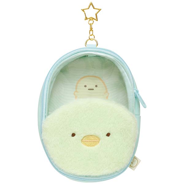 San-X Sumikko gurashi Plush Pouch with keychain From Love! Sumikko! Theme San-X Japan