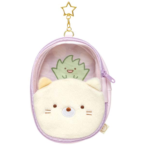 San-X Sumikko gurashi Plush Pouch with keychain From Love! Sumikko! Theme San-X Japan