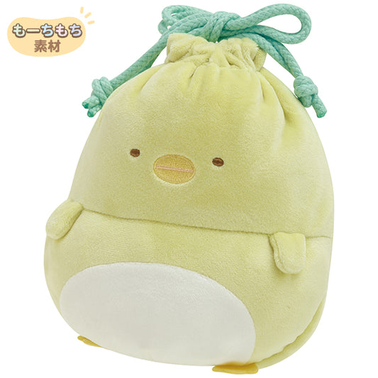 San-X Sumikko gurashi Drawstring bag Penguin? from Pom Poko Kyumugurumi San-X Japan