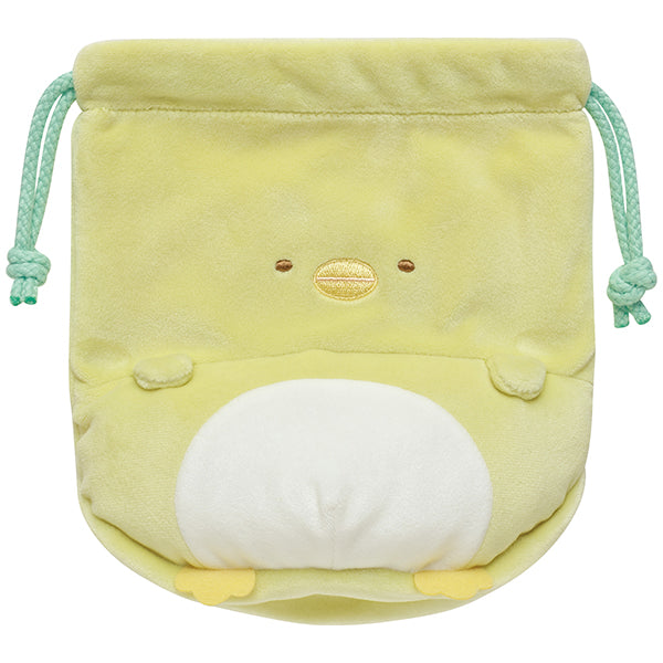 San-X Sumikko gurashi Drawstring bag Penguin? from Pom Poko Kyumugurumi San-X Japan