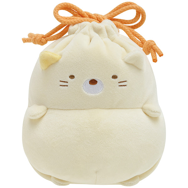 San-X Sumikko gurashi Drawstring bag Neko from Pom Poko Kyumugurumi San-X Japan