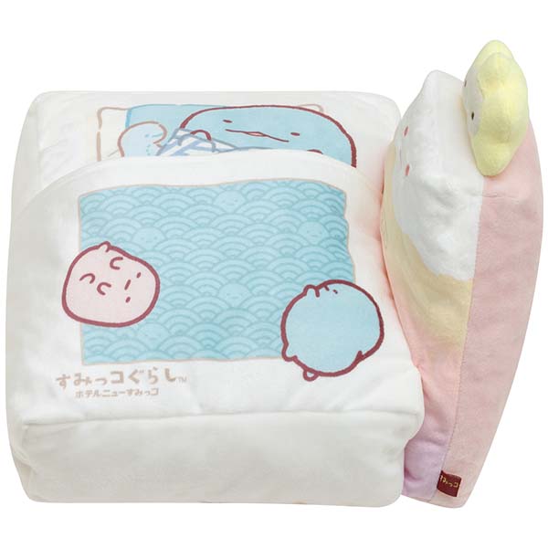 San-X Sumikko gurashi Plush Mini Cushion Pillow Yama from Hotel New Sumikko Theme San-X Japan