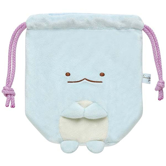 San-X Sumikko gurashi Tokage Drawstring plush bag from 'Tokage and Tokage's mother and Kira-Kira Night' Theme San-X Japan