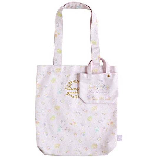 San-X Sumikko gurashi Tote Bag comes with mini bag from 'Rabbit's Mysterious Magic Spells' Theme San-X Japan