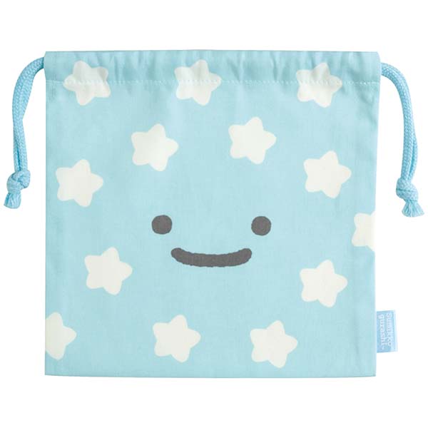 San-X Sumikko gurashi Furoshiki Mini Drawstring Bag from 'Shirokuma's Hometown' Theme San-X Japan