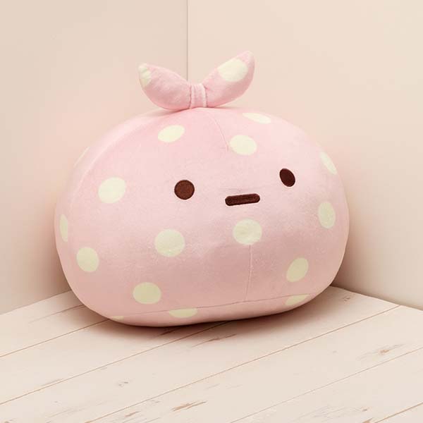 San-X Sumikko gurashi PINK Furoshiki Plush from 'Shirokuma's Hometown' Theme San-X Japan