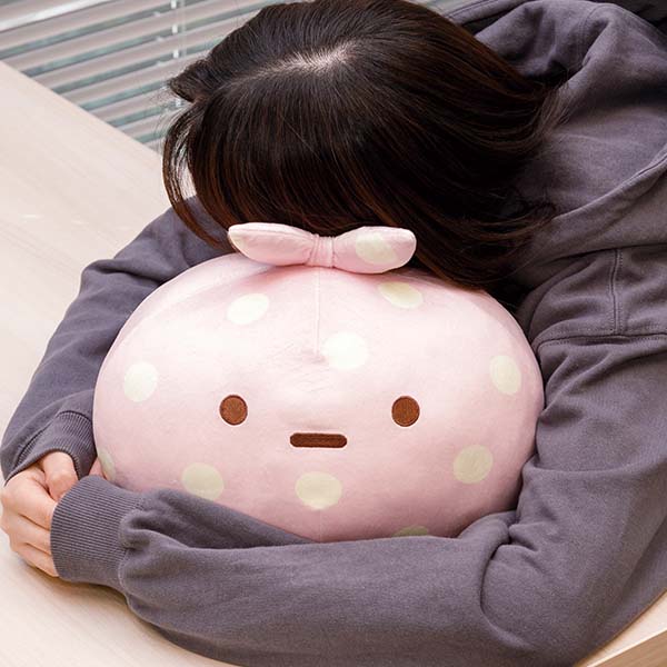 San-X Sumikko gurashi PINK Furoshiki Plush from 'Shirokuma's Hometown' Theme San-X Japan