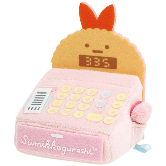 San-X Sumikko gurashi Ebifurai no shippo Register Plush from Sumikko Market Theme San-X Japan