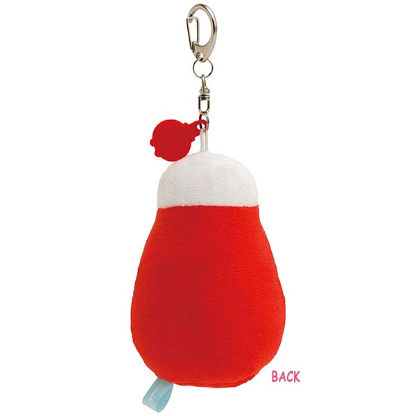 San-X Sumikko gurashi Shirokuma Ketchup Plush Keychain from Sumikko Market Theme San-X Japan