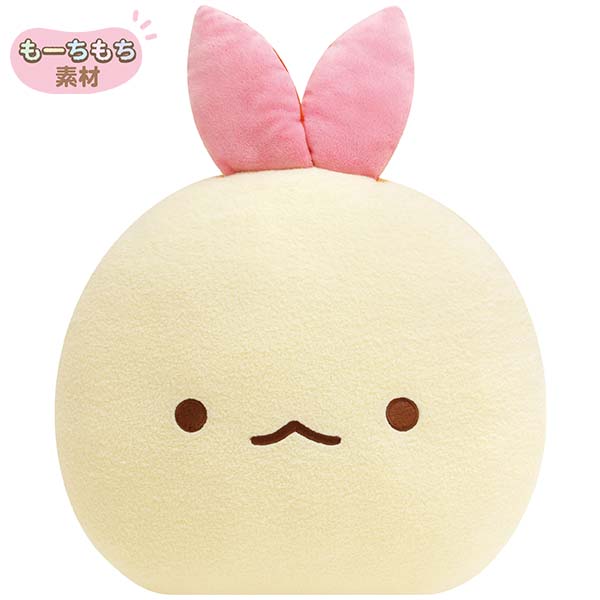 San-X Sumikko gurashi Ebiten & Ebifurai no shippo Plush Cushion Mochi Touching from Angel Ebiten Idol Theme San-X Japan