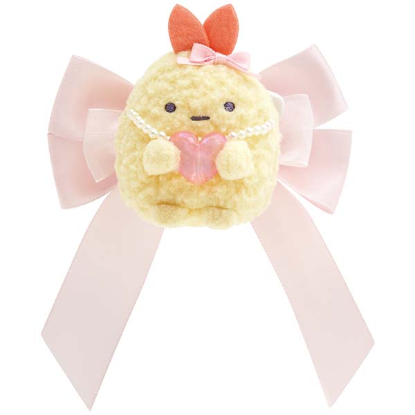 San-X Sumikko gurashi Ebifurai no shippo Tenori Plush Badge Keychain from Sumikko Magic Salon at Sleepless Night Theme San-X Japan