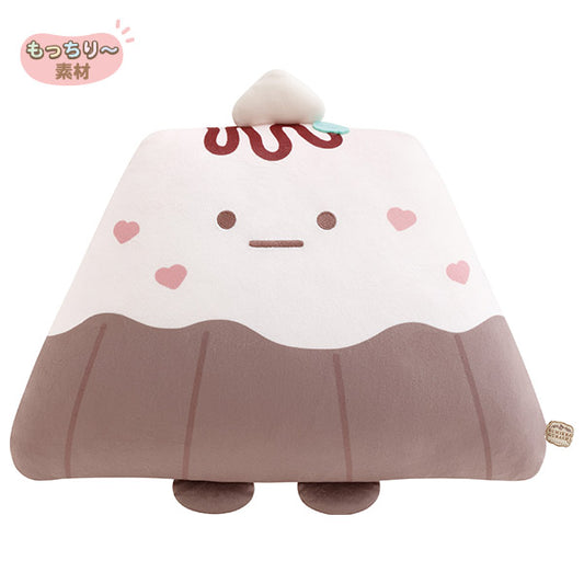 San-X Sumikko gurashi Cuddle Plush Yama Canelé mochi touching from Chocolate Fair at Sumikko Cafe San-X Japan