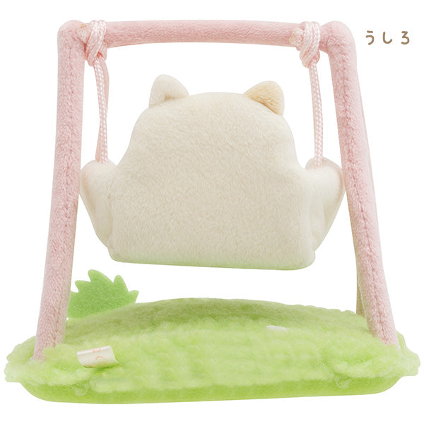 San-X Sumikko gurashi Scene Plush Neko Swing from Minikko nursery school theme San-X Japan