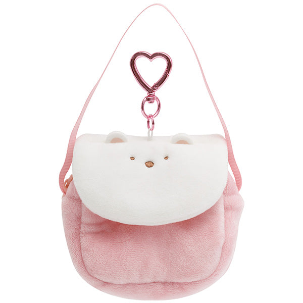 San-X Sumikko gurashi Shirokuma bag Odekake Plush Keychain from Minikko nursery shool theme San-X Japan