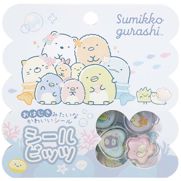 San-X Sumikko gurashi Penguin Lagoon Theme Bits Acrylic Flake stickers San-X Japan