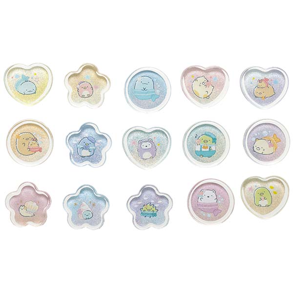 San-X Sumikko gurashi Penguin Lagoon Theme Bits Acrylic Flake stickers San-X Japan