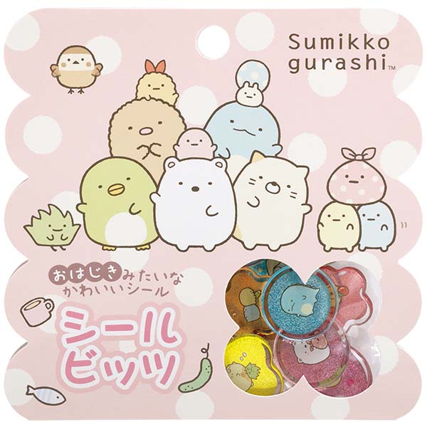 San-X Sumikko gurashi Seal Bits Acrylic Flake stickers San-X Japan
