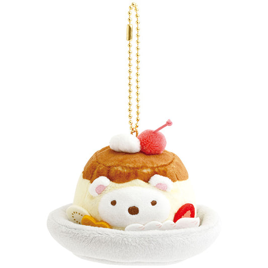 San-X Sumikko gurashi Shirokuma Plush Keychain from Fruit Parlor theme San-X Japan