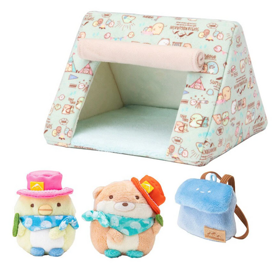 San-X Sumikko gurashi Tenori plush set Camp theme San-X Japan