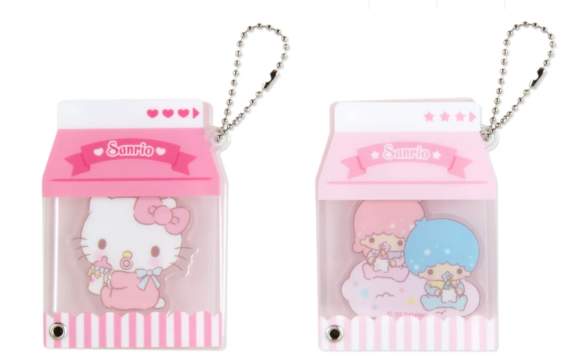 Sanrio Acrylic customize Keychain Key holder Milk Design with Blind Package Sanrio Japan