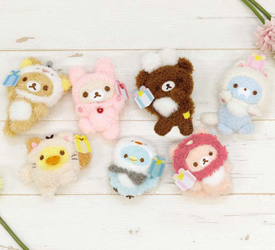 San-X Rilakkuma Plush Badge 7styles from Happy For You Theme San-X Japan