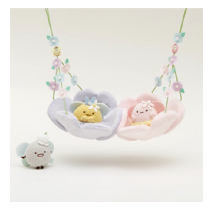 San-X Sumikko gurashi Tenori Plush Set Limited Edition Zassou & Fairies Flower garden theme from San-X Japan