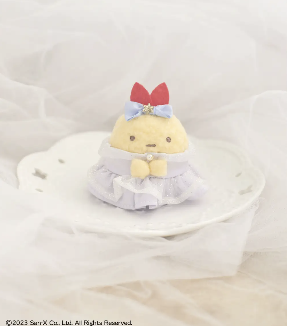 San-X Sumikko gurashi Ebifurai no shippo Plush Keychain Limited edition collaborated with Maison de Fleur San-X Japan