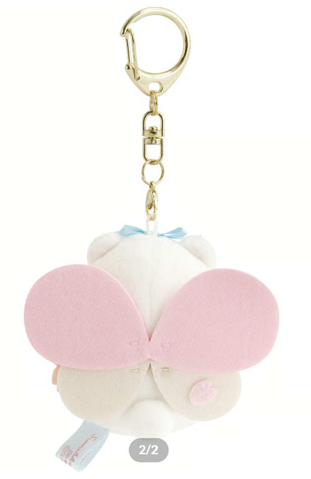 Sumikko gurashi Shirokuma Sakura Fairy Plush Keychain Limited edition from San-X Japan