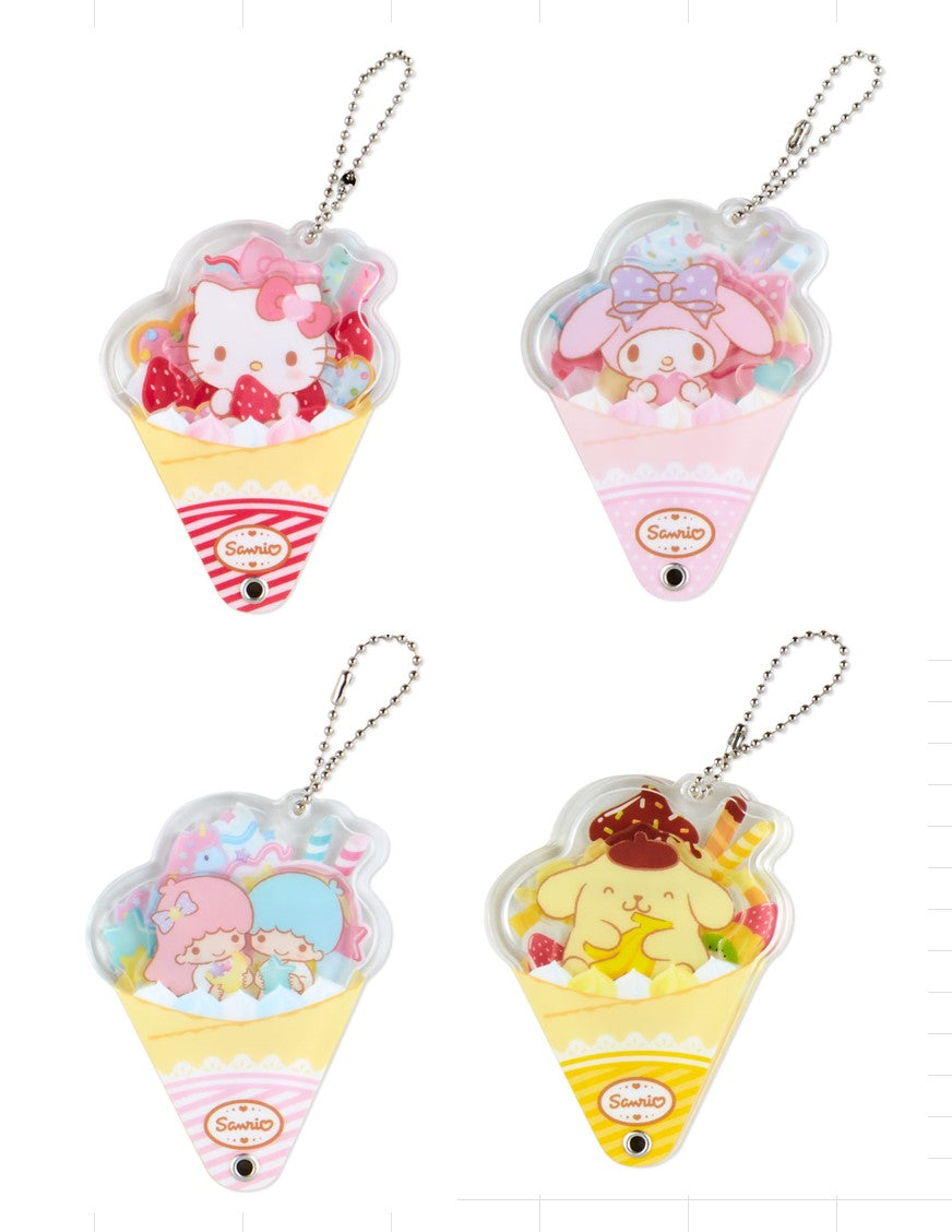 Sanrio Acrylic customize Keychain Key Holder Crepe Design with Blind Package Sanrio Japan