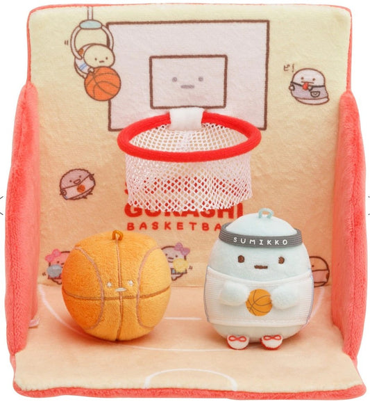 San-X Sumikko gurashi Scene Plush set from 'Sumikko Basketball' Limited Edition San-X Japan