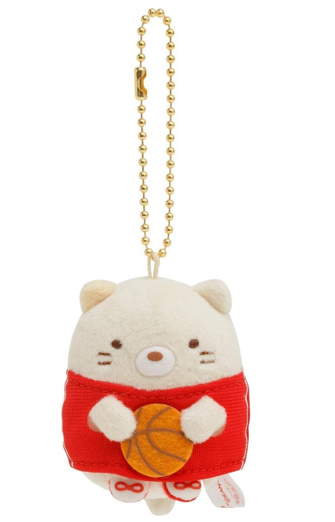 San-X Sumikko gurashi Plush Keychain from 'Sumikko Basketball' theme Limited Edition San-X Japan