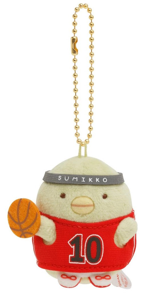 San-X Sumikko gurashi Plush Keychain from 'Sumikko Basketball' theme Limited Edition San-X Japan
