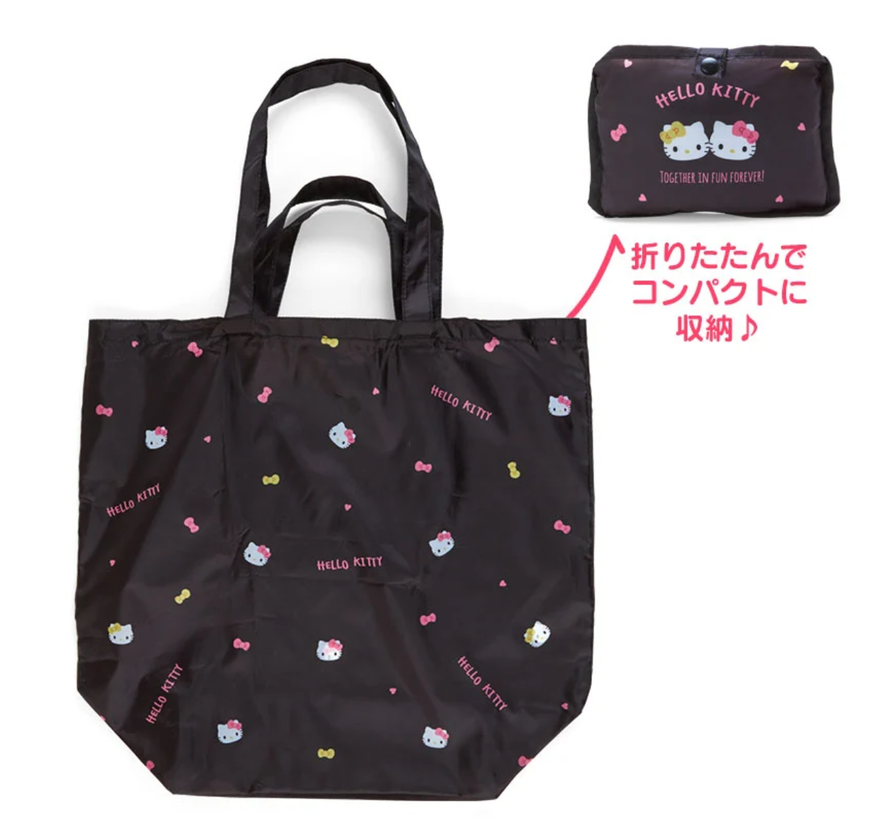 Sanrio Foldable Bag Tote bag Hello Kitty Sanrio Direct from Japan