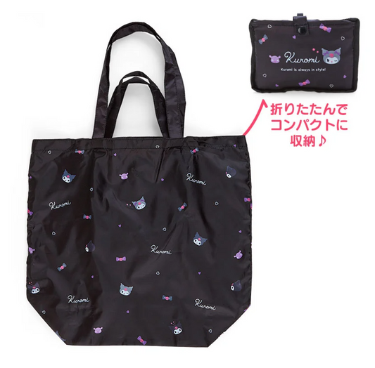 Sanrio Foldable Bag Tote bag Kuromi Sanrio Direct from Japan