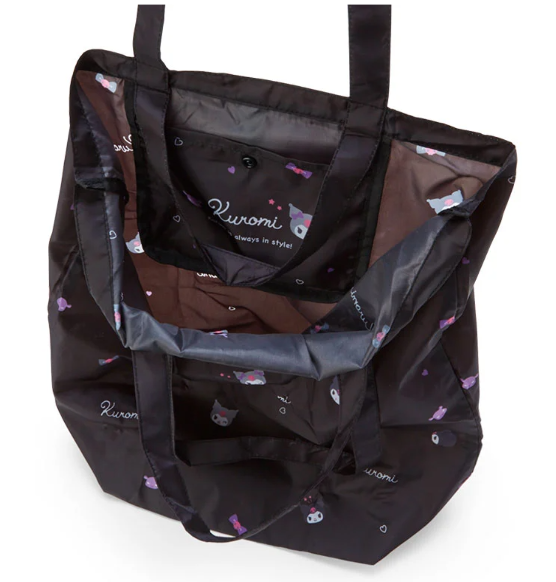 Sanrio Foldable Bag Tote bag Kuromi Sanrio Direct from Japan