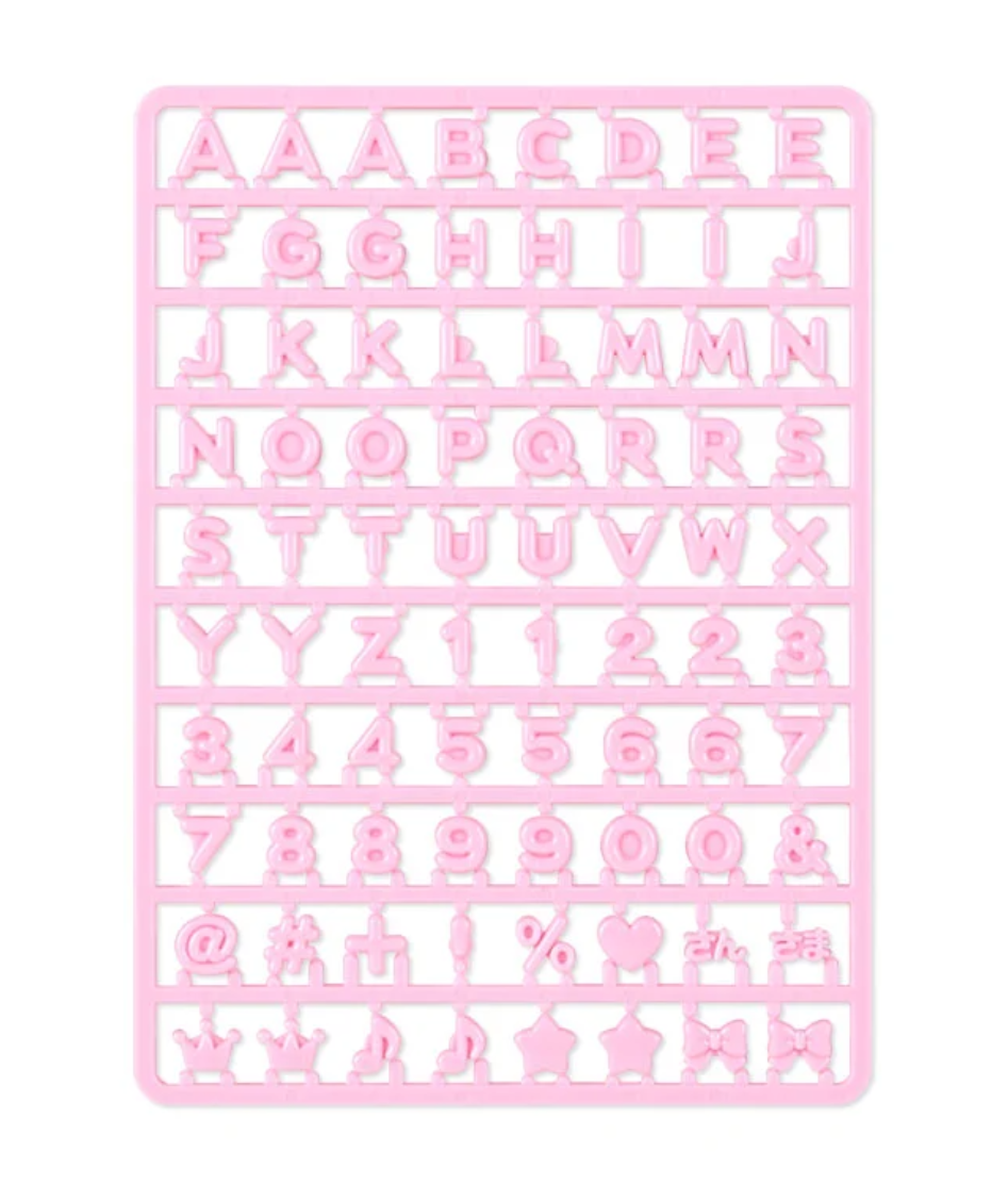 Sanrio Alphabet parts Pink for 'My Pachirun' Character Customize Keychain Direct from Japan