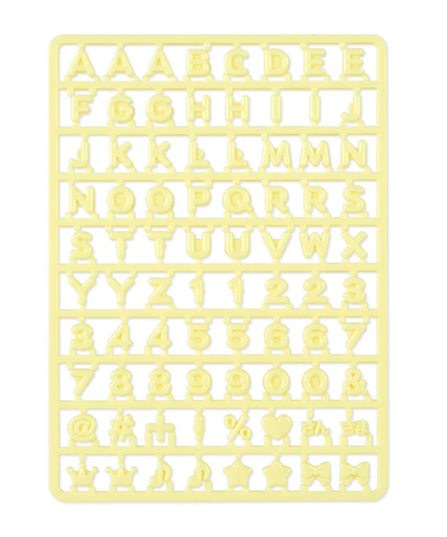 Sanrio Alphabet parts Yellow for 'My Pachirun' Character Customize Keychain Direct from Japan