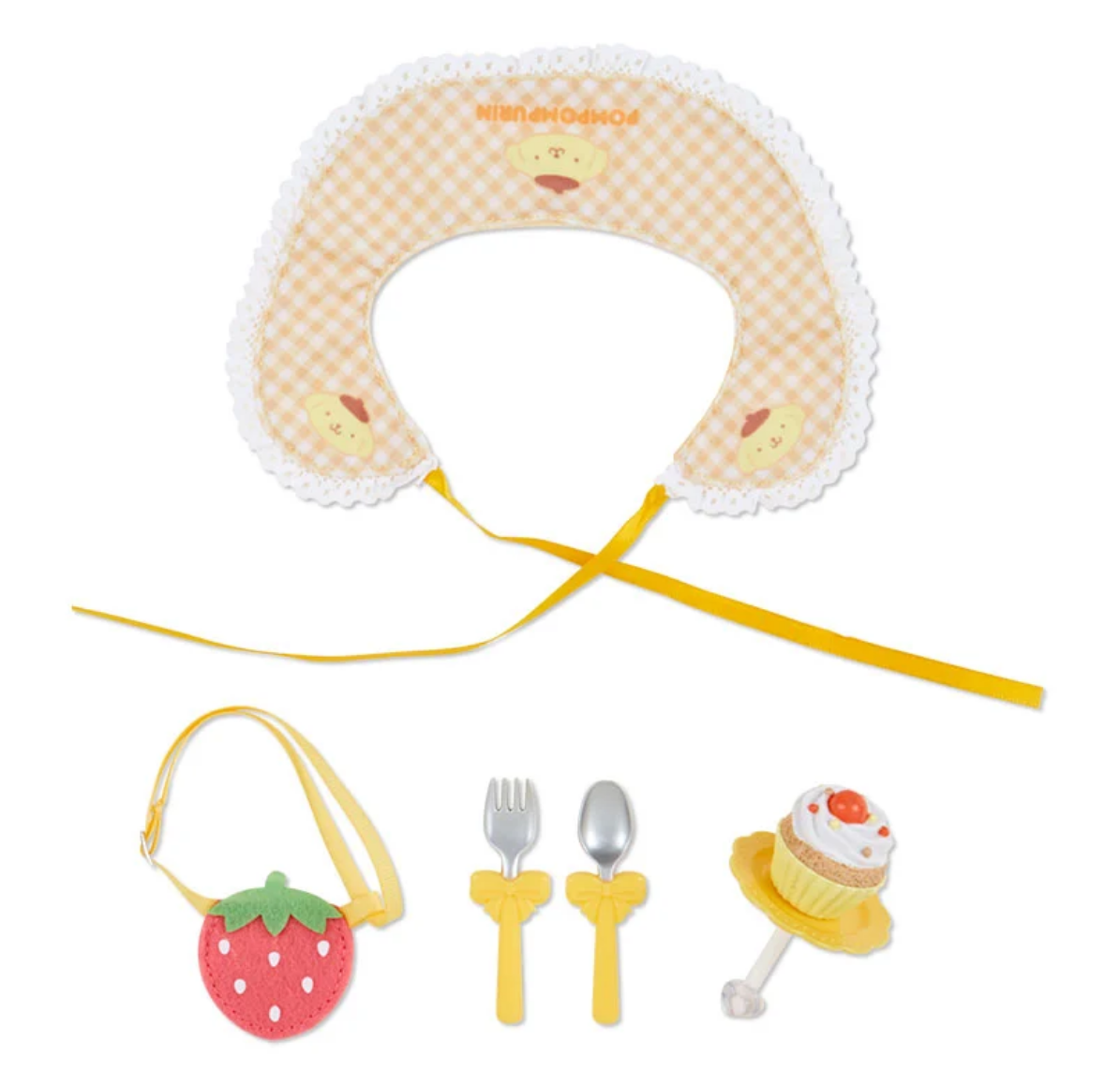 Sanrio Accessories Pom Pom Purin design for Plush 'Pitatto Friends' M Size ’Cafe' Theme Sanrio Direct from Japan