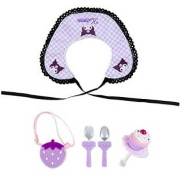 Sanrio Accessories Kuromi design for Plush 'Pitatto Friends' M Size ’Cafe' Theme Sanrio Direct from Japan